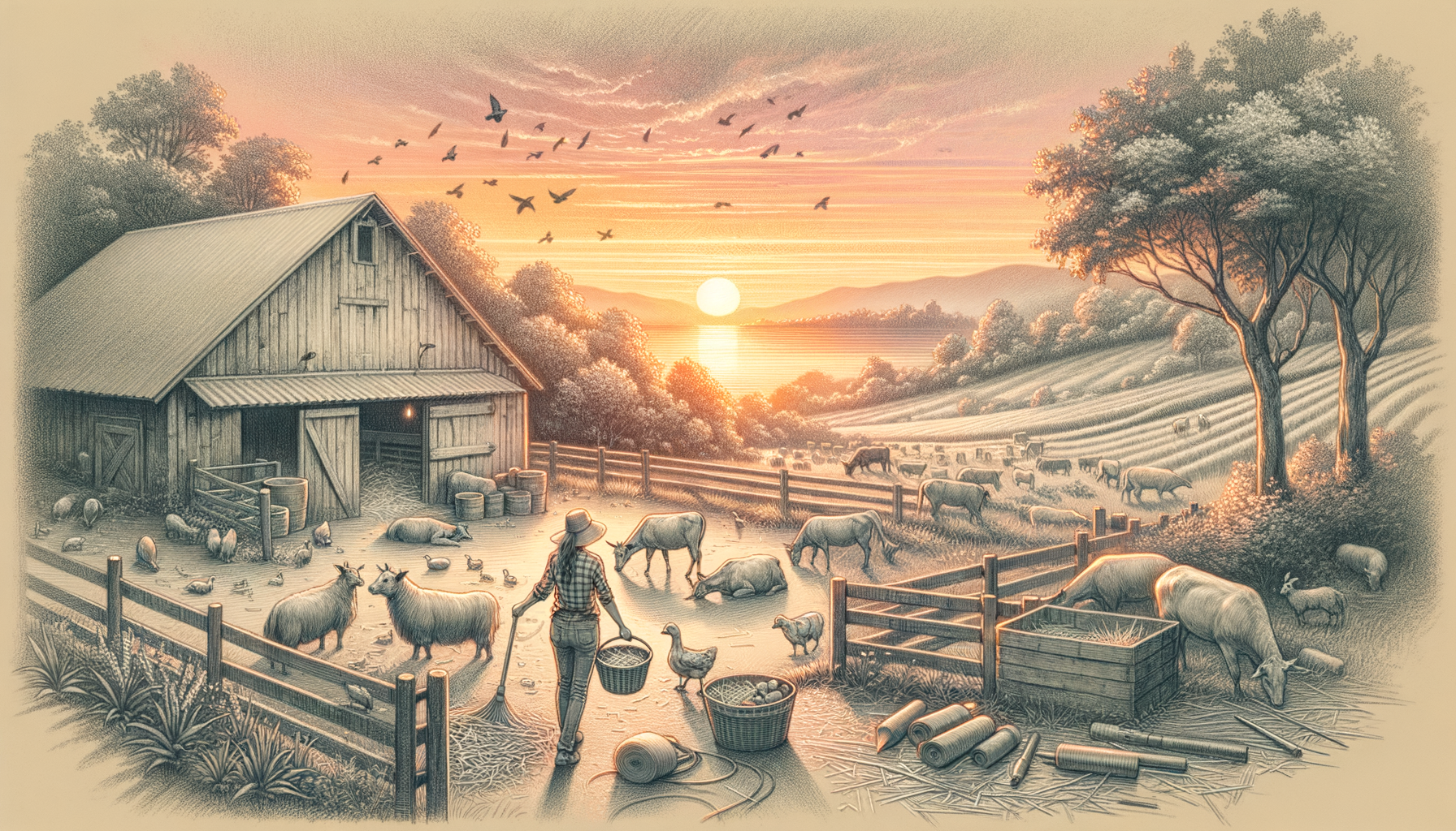 Sunsets, Stall Chores, and Unexpected Joy