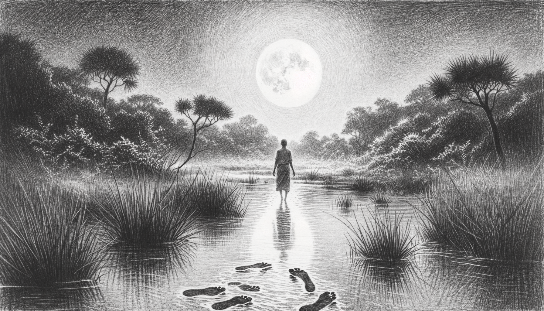 Barefoot in the Midnight Marsh